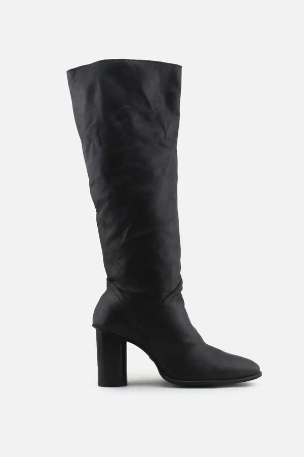 Zara Block Heels Knee High Boots | 100% Authentic leather