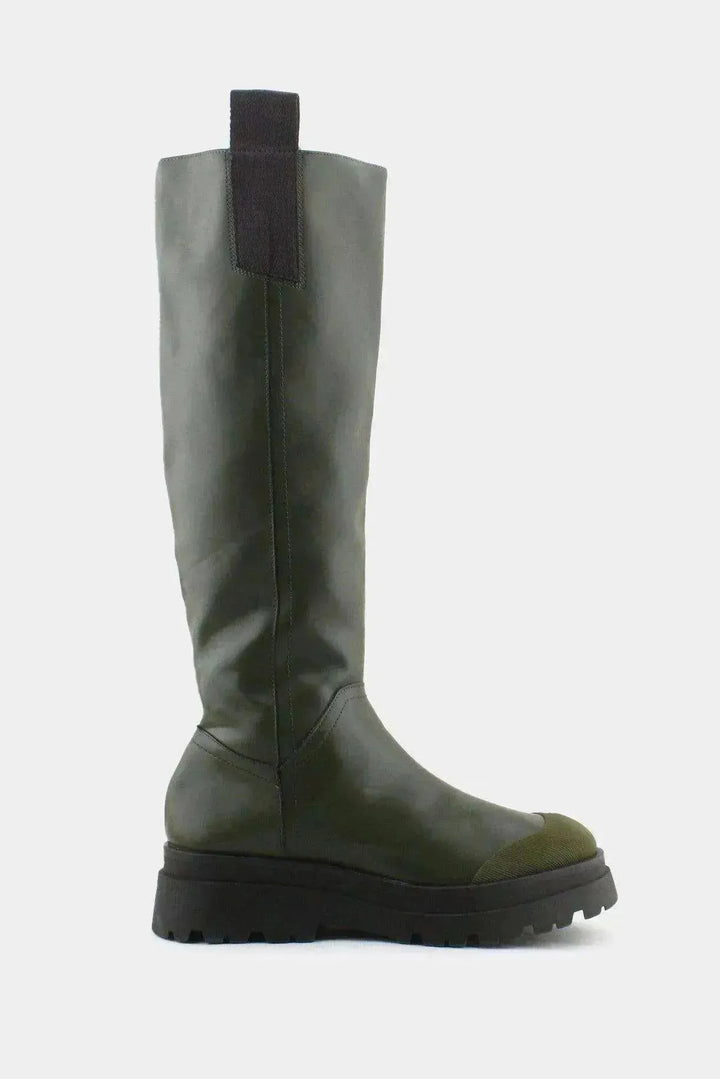 Stradivarius Zipper Cowboy Boots | 100% Authentic Leather - sundaybazar