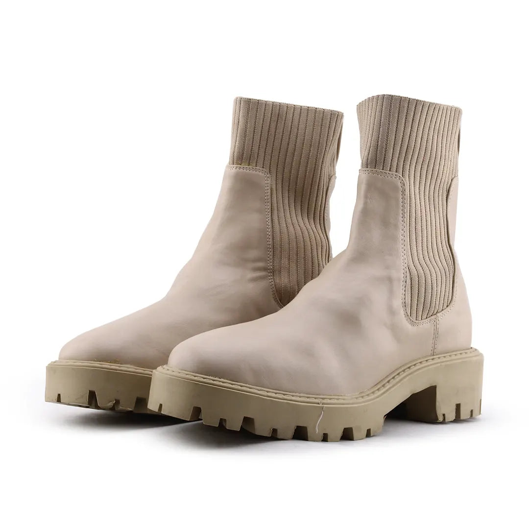 Lefties Stretchable Ankle Boot | 100% Authentic Leather