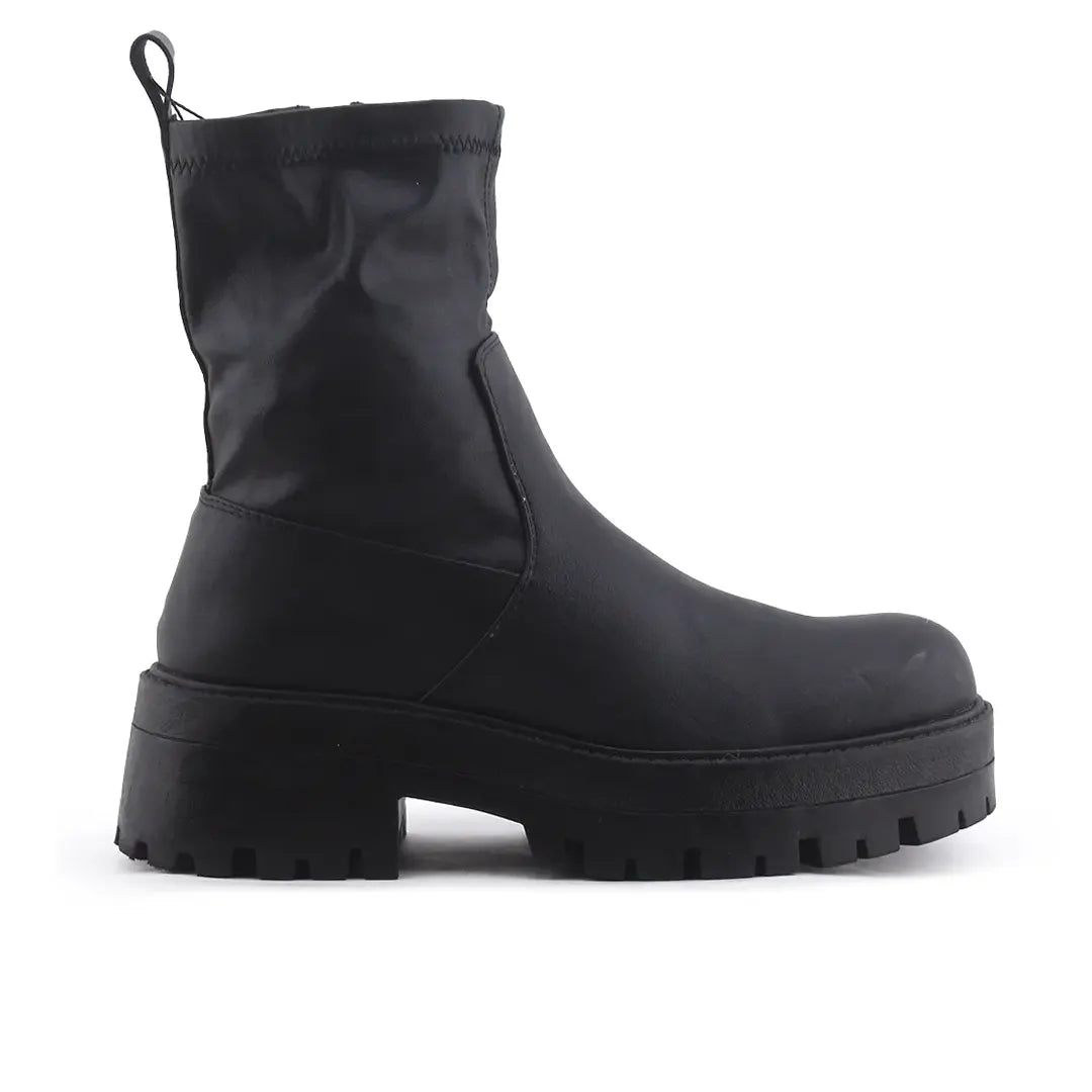 Pull & Bear Zipper Ankle Boot | 100% Authentic Leather