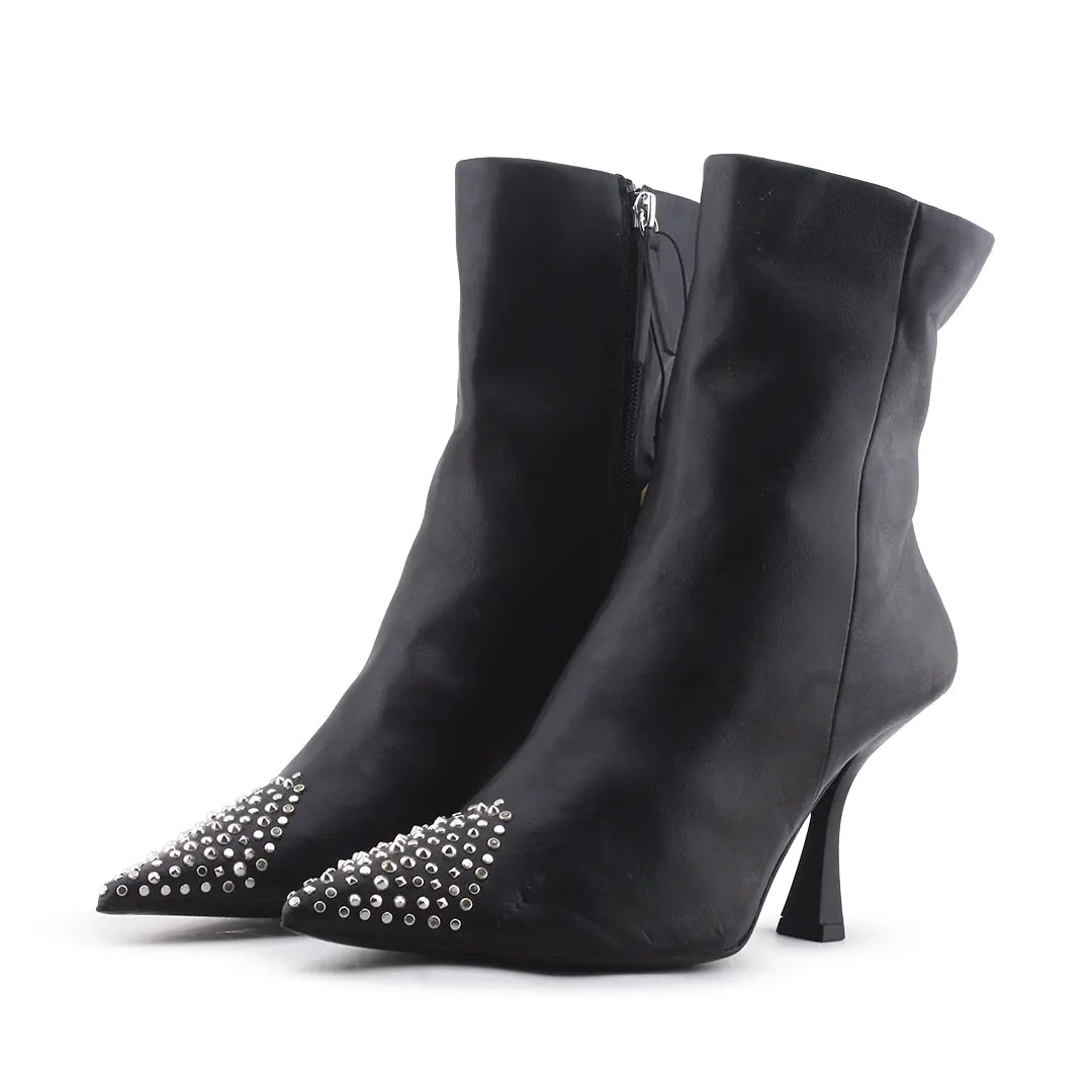 Zara Zipper Ankle Boot | 100% Authentic Leather