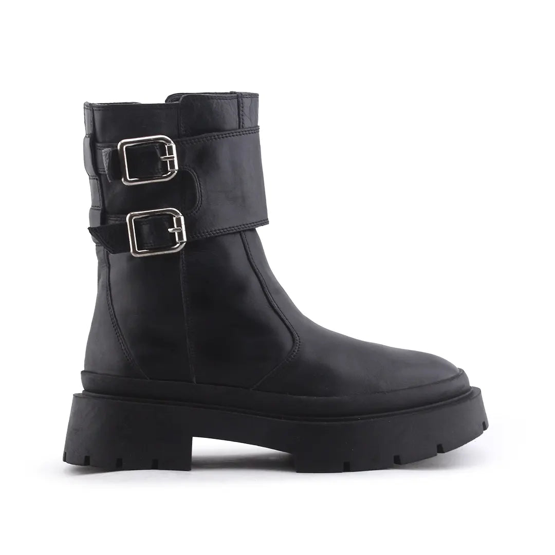 Zara Zipper Buckle Strap Ankle boot | 100% Authentic Leather