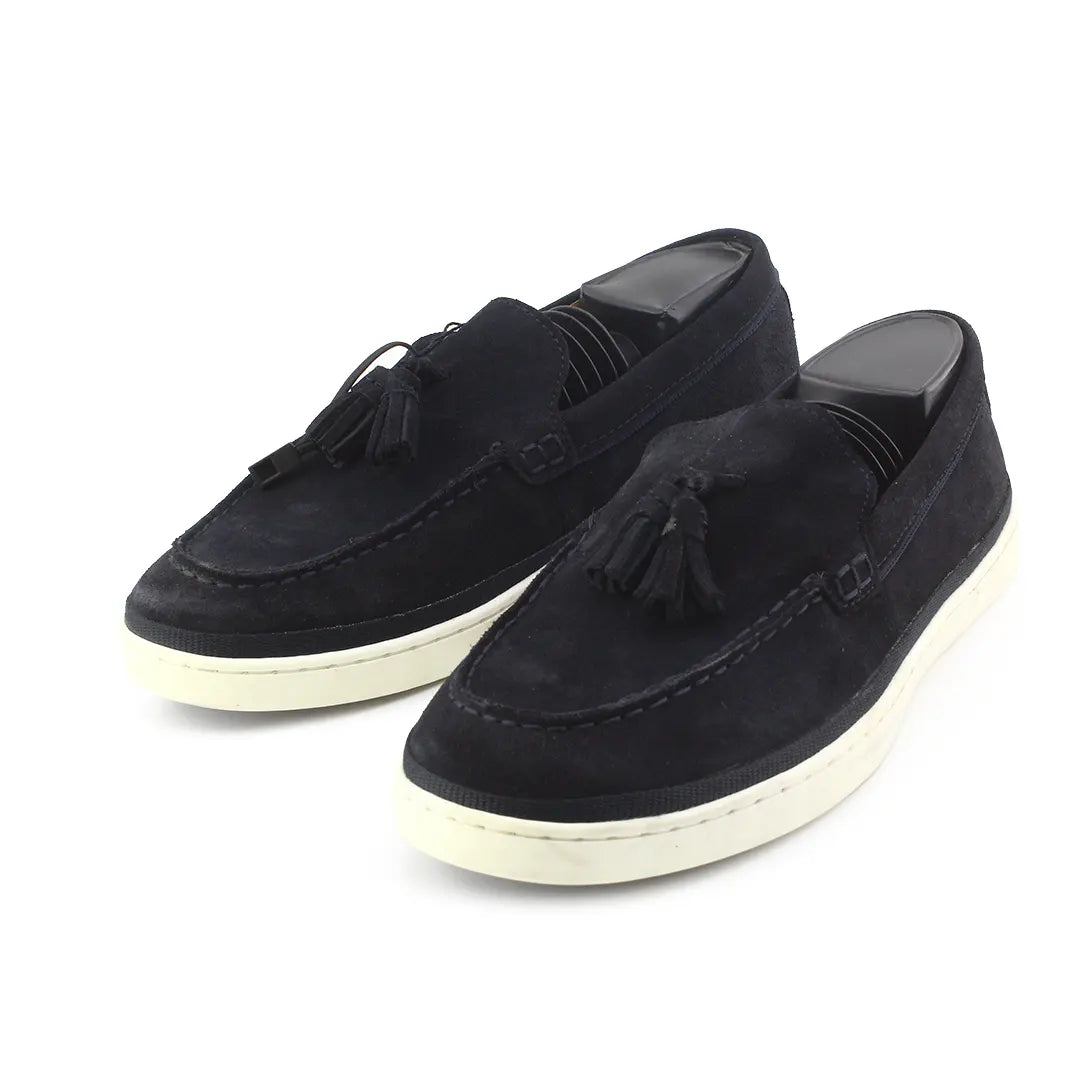 Zara Suede Penny Loafers