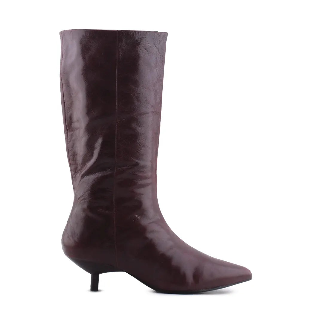 Mango Zipper Knee High Boot | 100% Authentic Leather