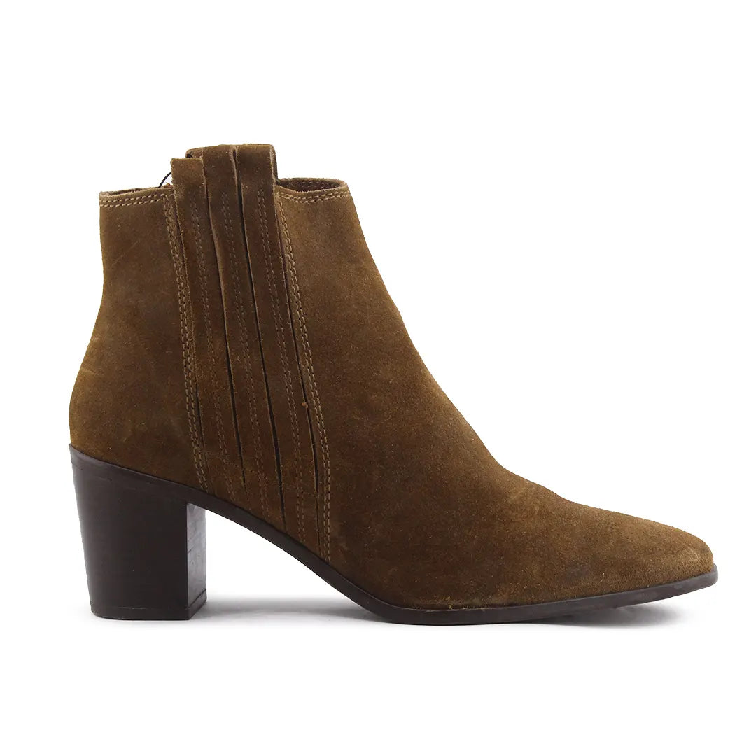 Mango Stretchable Suede Ankle Boot