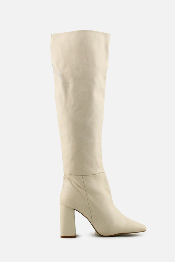 Zara Block Heels Knee High Boots | 100% Authentic leather