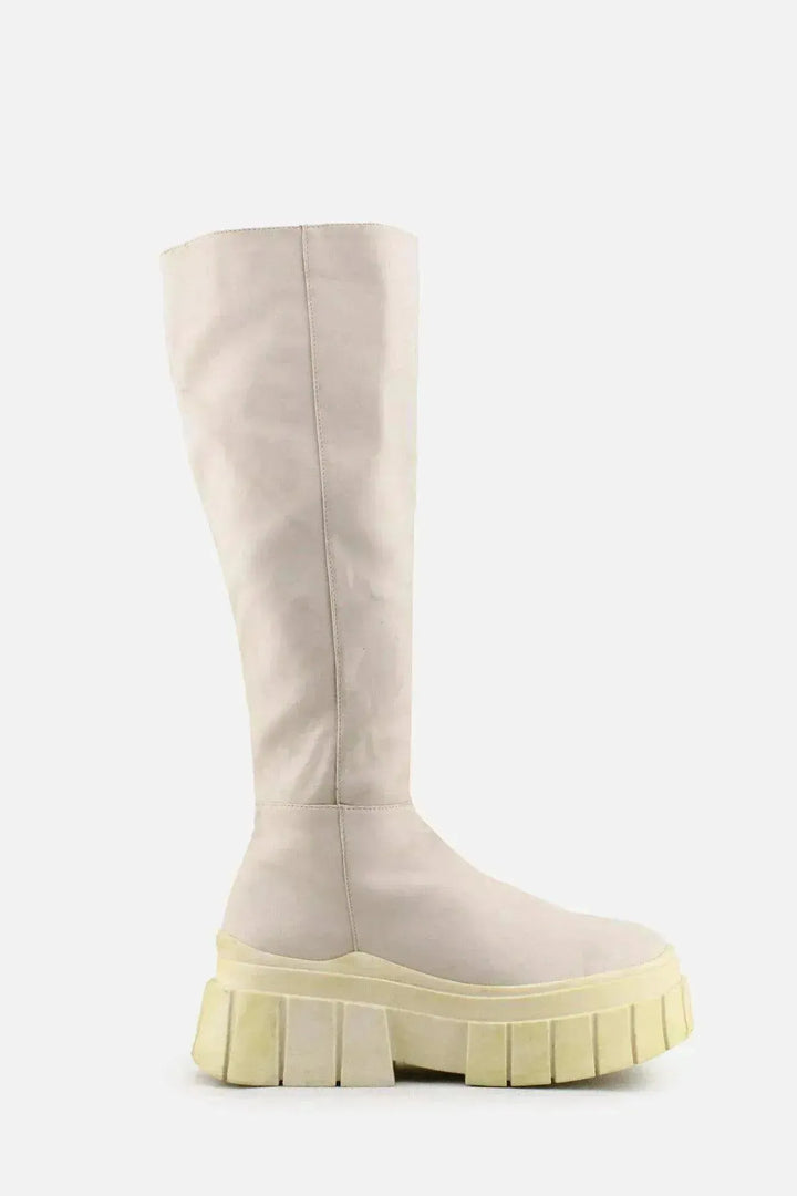 Bershka Zipper Knee High Boots | 100% Authentic leather - sundaybazar