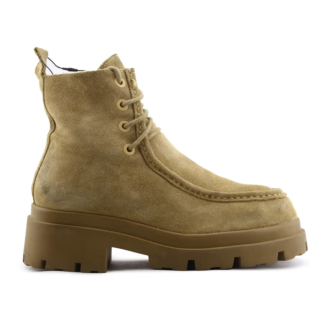 Zara Lace Up Suede Ankle Boot