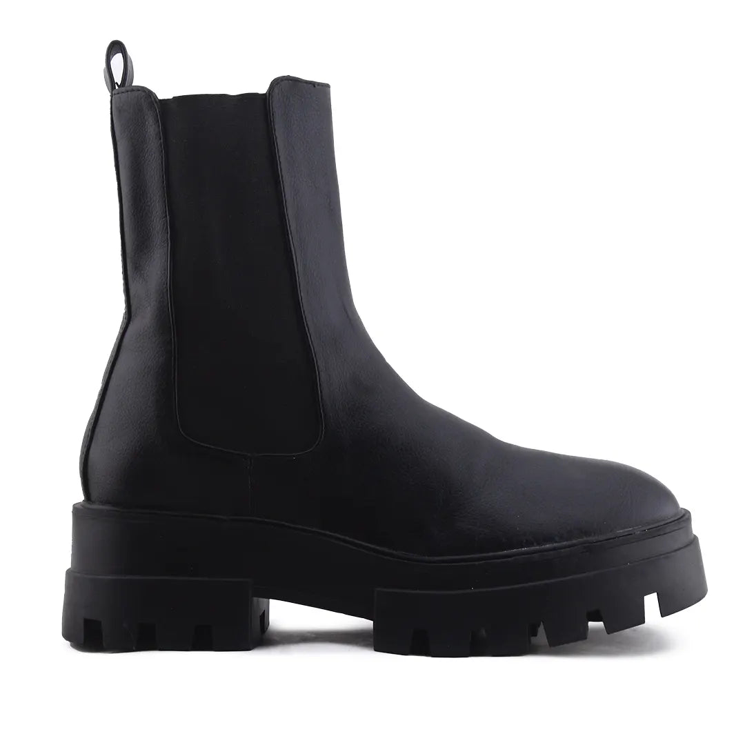 Pull & Bear Stretchable Ankle Boot | 100% Authentic Leather