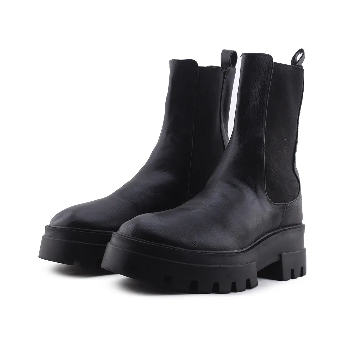 Pull & Bear Stretchable Ankle Boot | 100% Authentic Leather