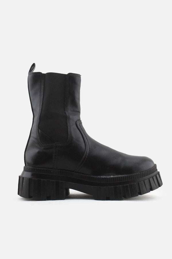 Stradivarius Stretchable Combat Ankle Boots | 100% Authentic Leather