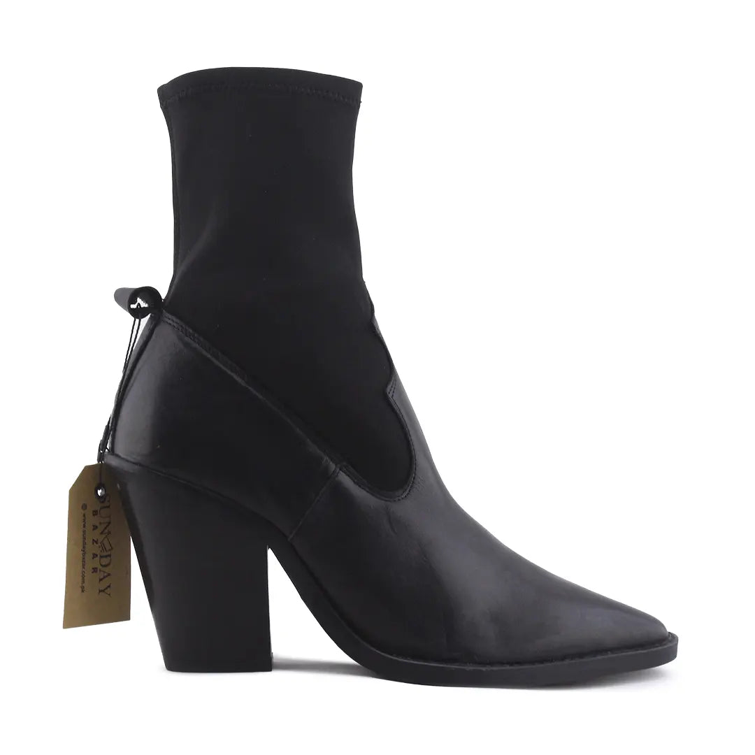 Mango Stretchable Ankle Boot | 100% Authentic Leather
