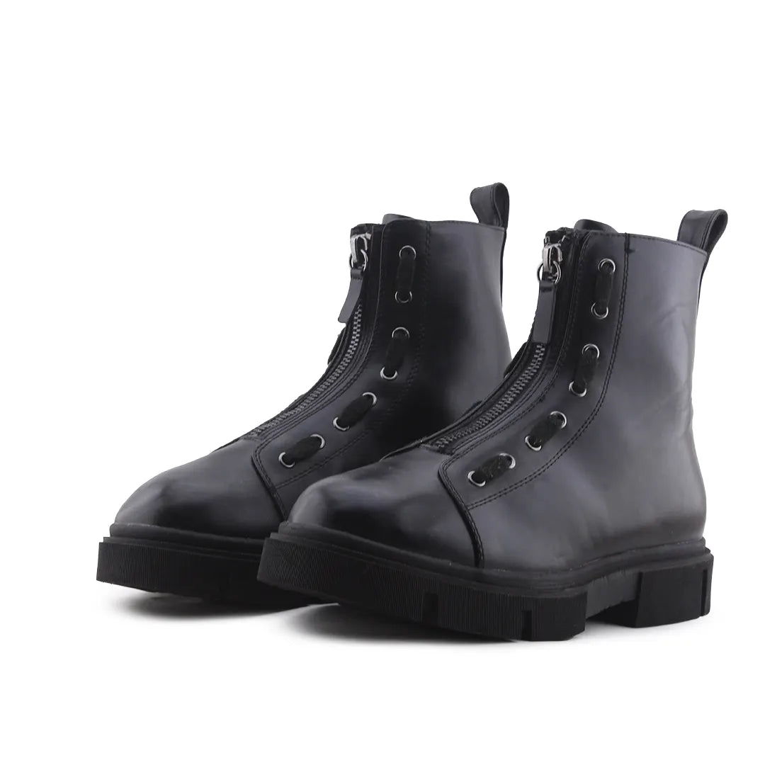 Zara Zipper Ankle Boot | 100% Authentic Leather