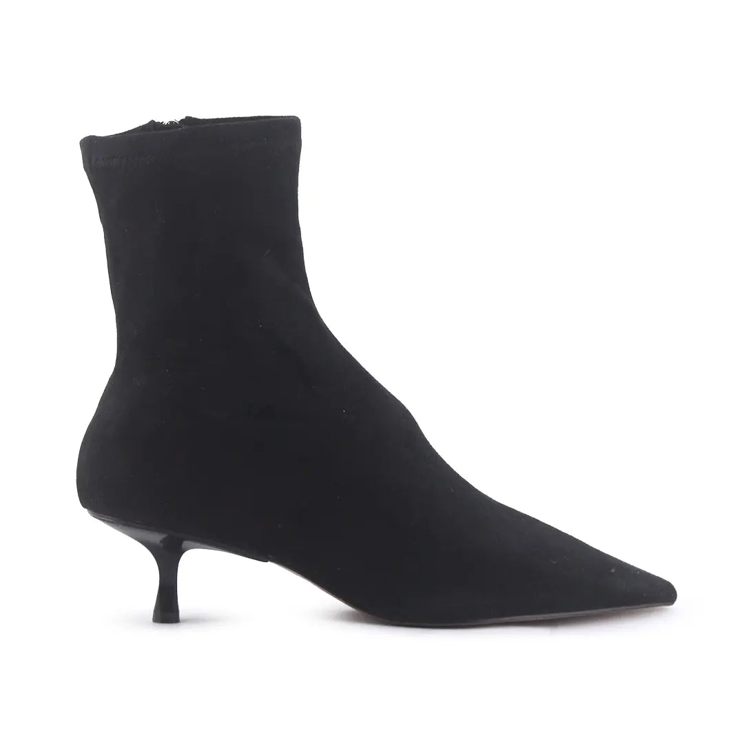 Sfera Zipper Suede Ankle Boot
