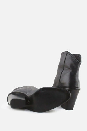 Zara Block Heels Ankle Boots | 100% Authentic Leather - sundaybazar