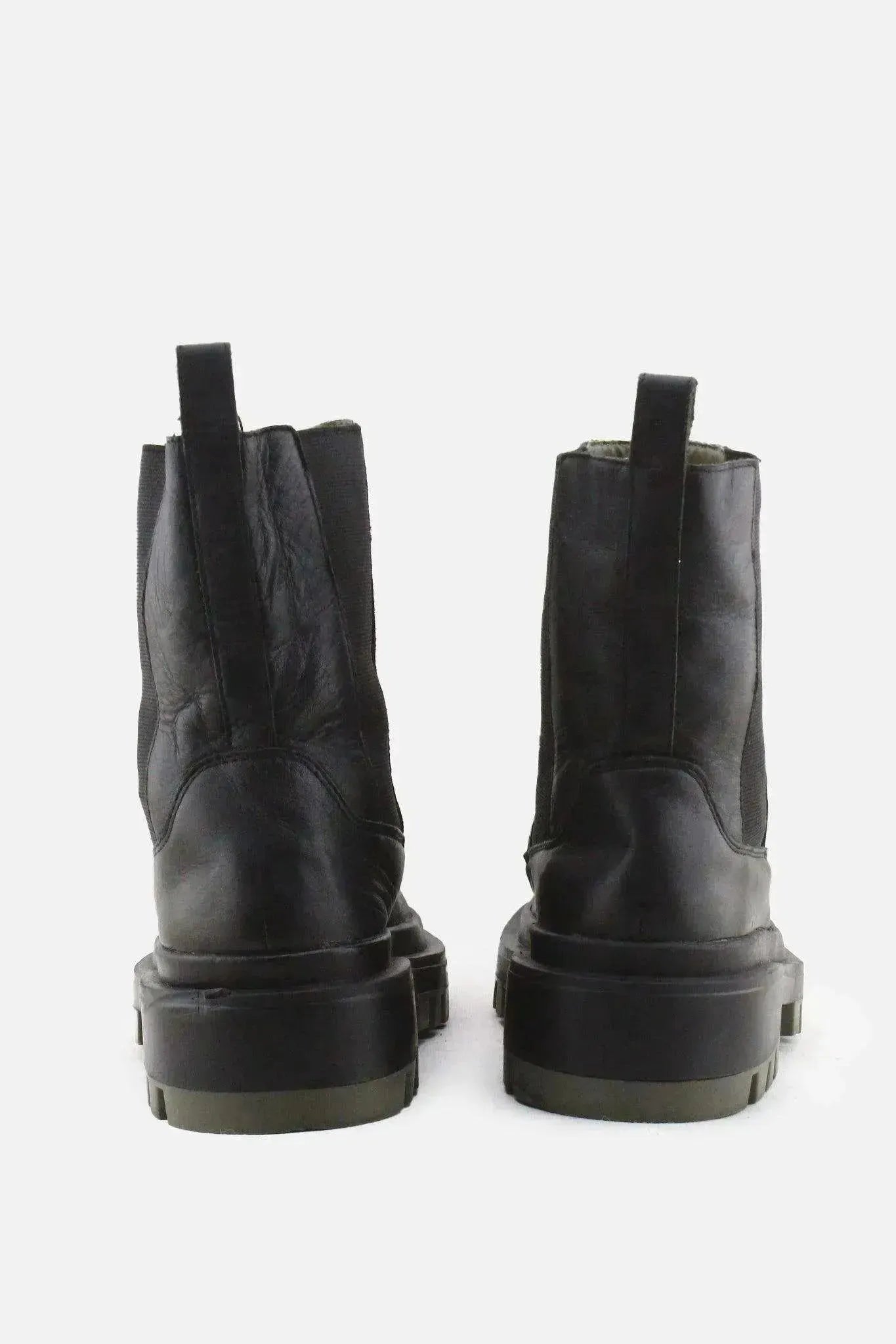 Zara Stretchable Ankle Boots | 100% Authentic Leather - sundaybazar