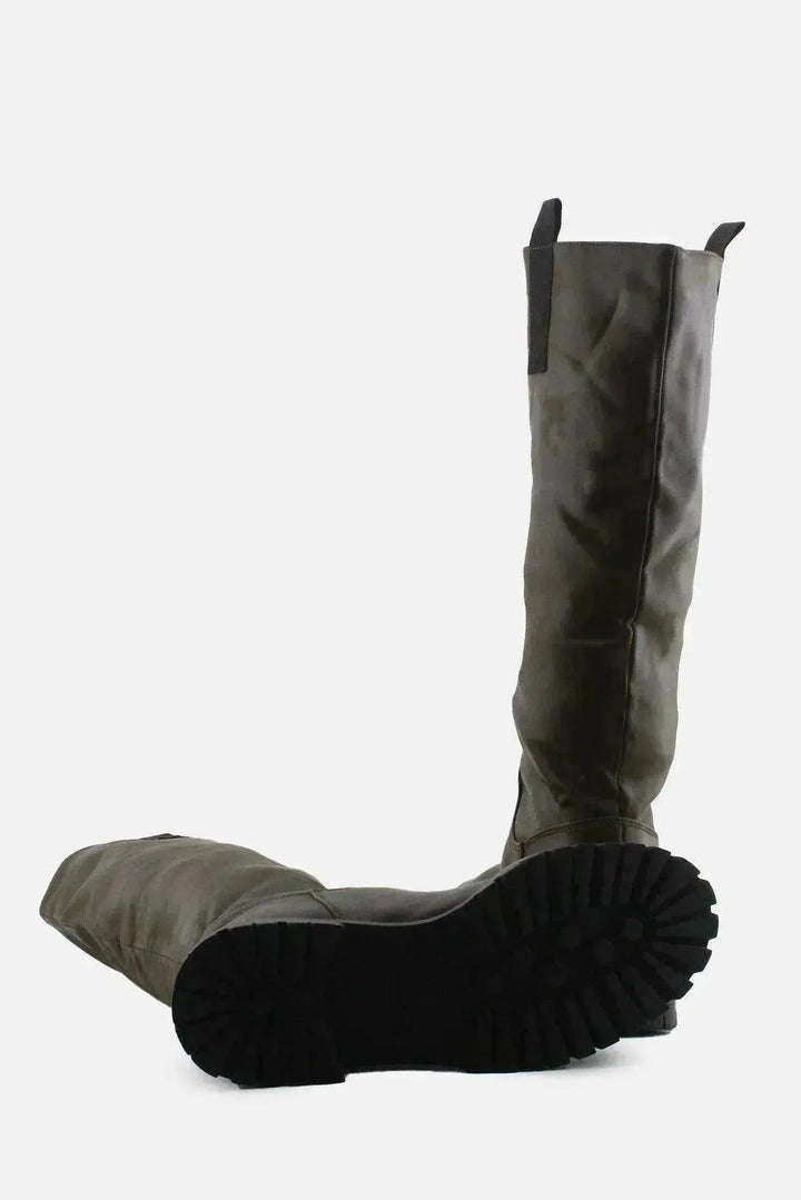 Pull & Bear Knee High Boots | 100% Authentic Leather - sundaybazar