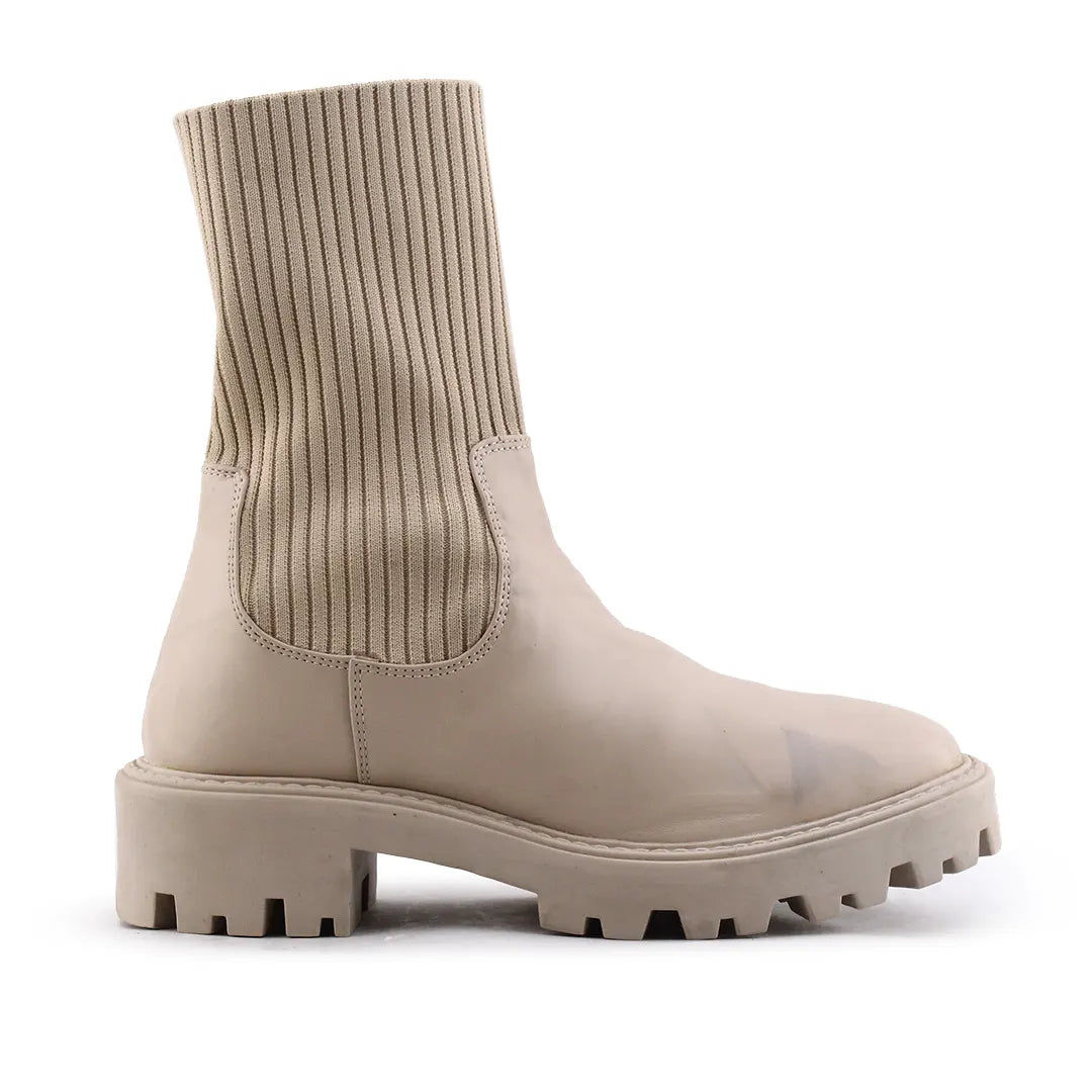 Lefties Stretchable Ankle Boot | 100% Authentic Leather