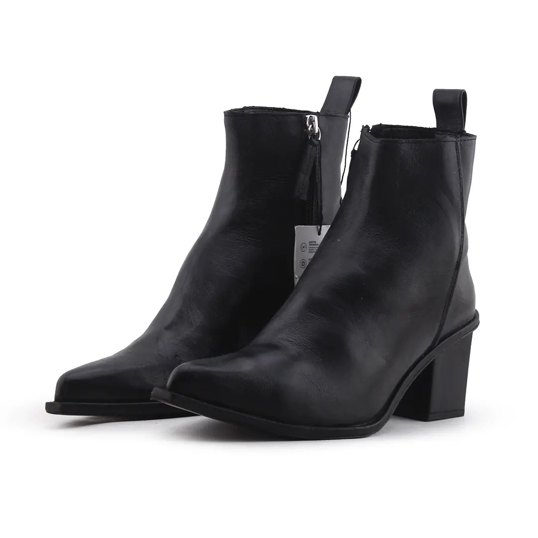 Zara Zipper Ankle Boot | 100% Authentic Leather