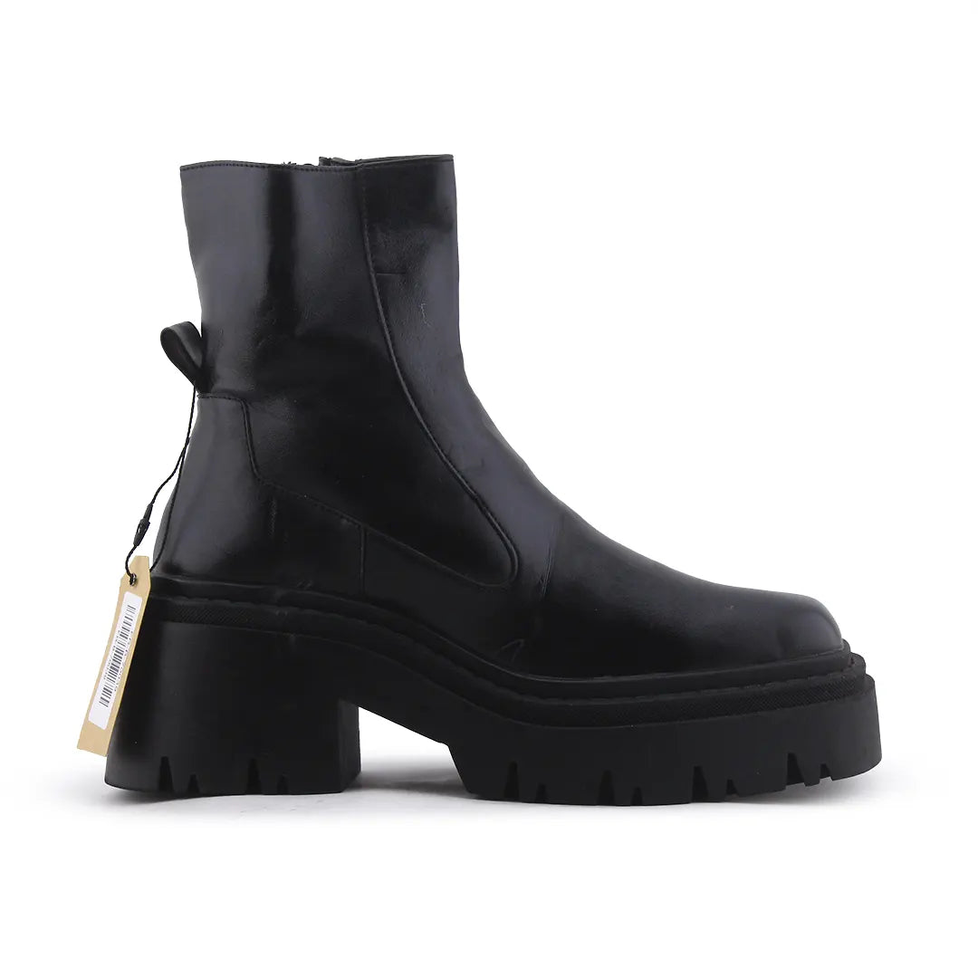 Zara Zipper Ankle Boot | 100% Authentic Leather
