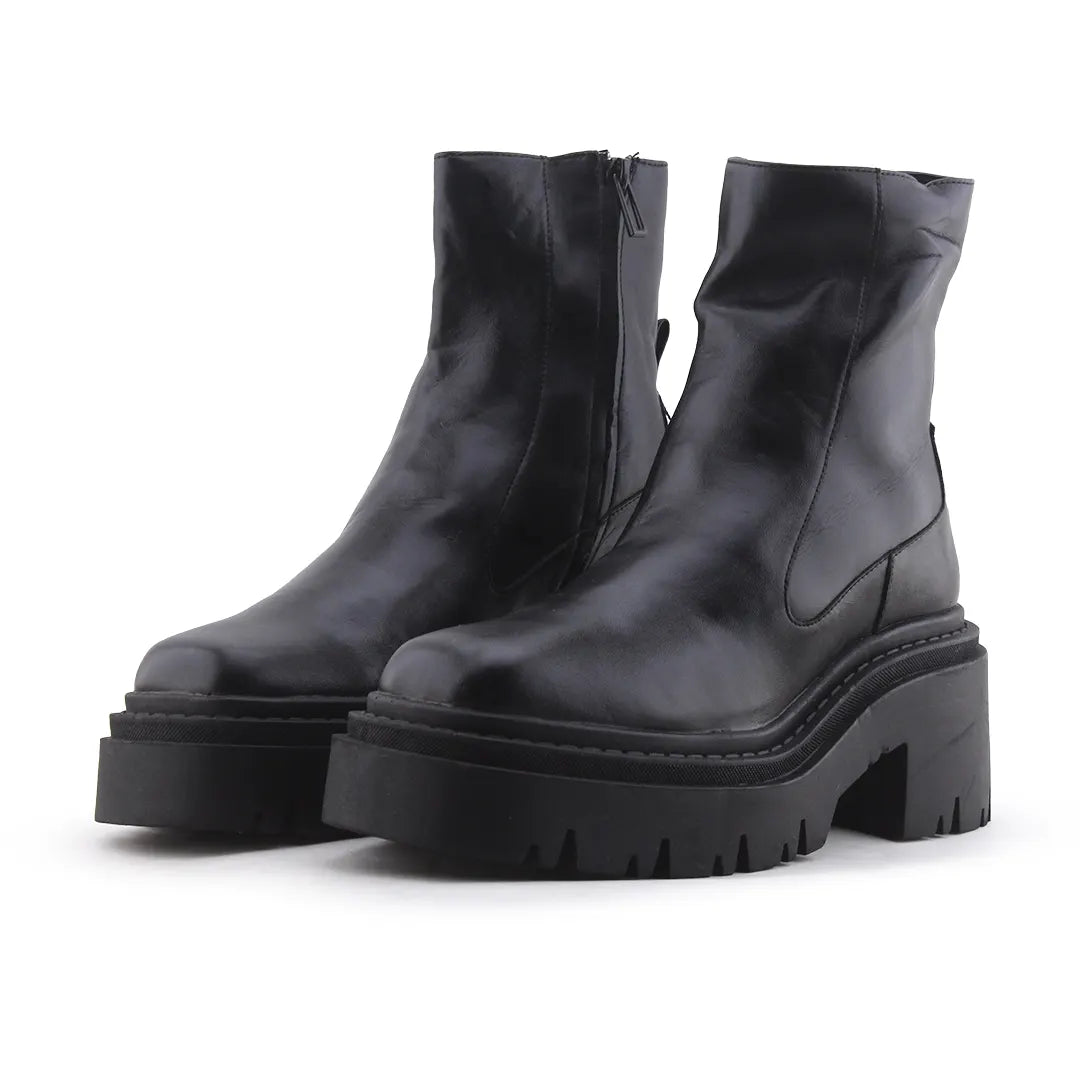 Zara Zipper Ankle Boot | 100% Authentic Leather