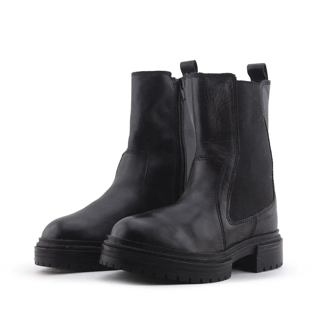Zara Zipper Stretchable Ankle Boot | 100% Authentic Leather
