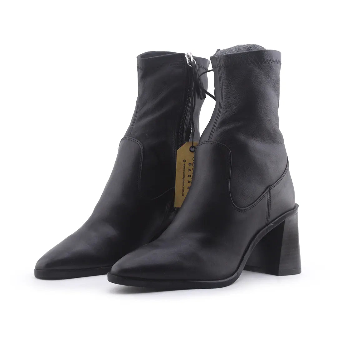 Zara Zipper Ankle Boot | 100% Authentic Leather