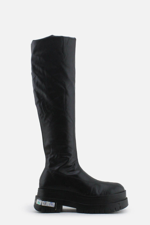 Bershka Zipper Over The Knee Boots | 100% Authentic Leather