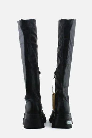Bershka Zipper Over The Knee Boots | 100% Authentic Leather - sundaybazar