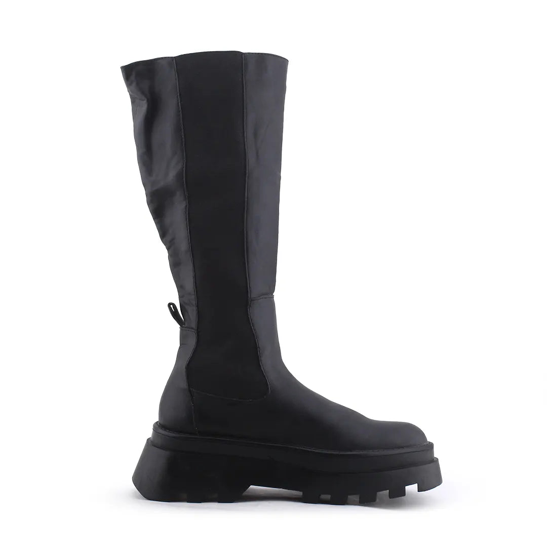 Pull & Bear Stretchable Knee High Boot | 100% Authentic Leather