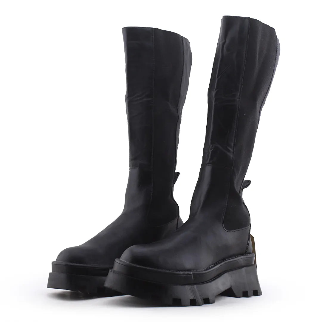Pull & Bear Stretchable Knee High Boot | 100% Authentic Leather