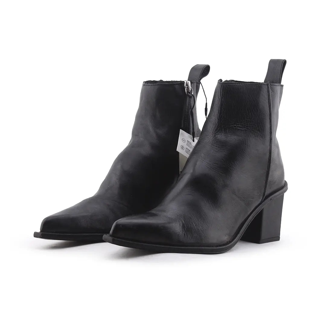 Zara Zipper Ankle Boot | 100% Authentic Leather