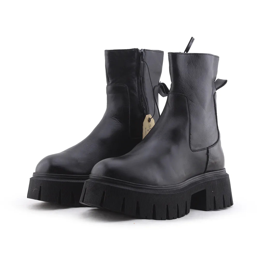 Zara Zipper Ankle Boot | 100% Authentic Leather