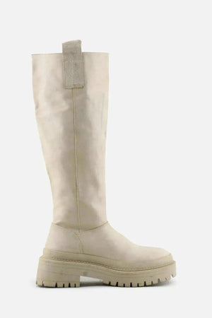Stradivarius Zipper Knee High Boots | 100% Authentic Leather - sundaybazar