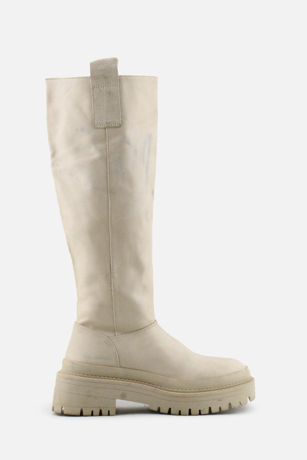 Stradivarius Zipper Knee High Boots | 100% Authentic Leather