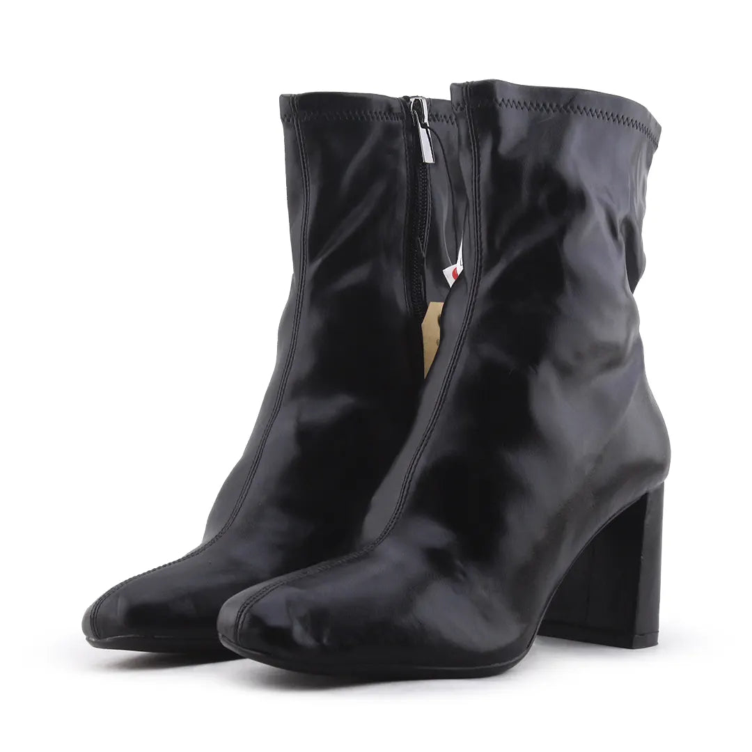 Bershka Zipper Ankle Boot | 100% Authentic Leather