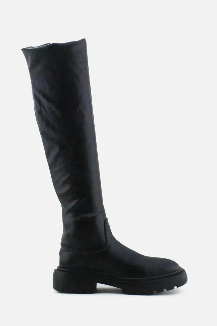 Zara Zipper Over The Knee Boots | 100% Authentic Leather - sundaybazar