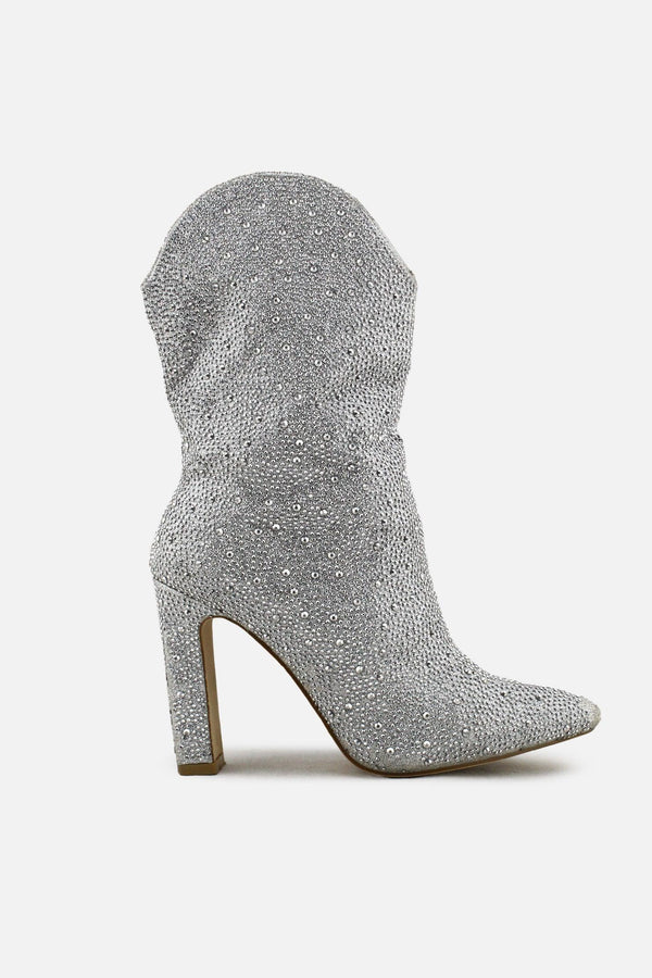 Billini Block Heels Ankle Boots | Textile