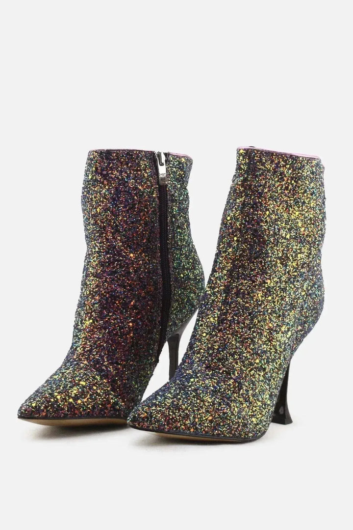 Marc Fisher Zipper Spool Heels Ankle Boots | Textile - sundaybazar