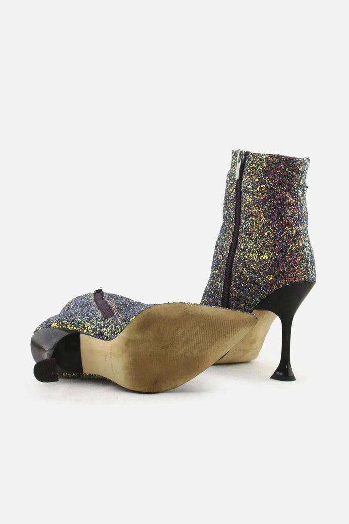 Marc Fisher Zipper Spool Heels Ankle Boots | Textile - sundaybazar