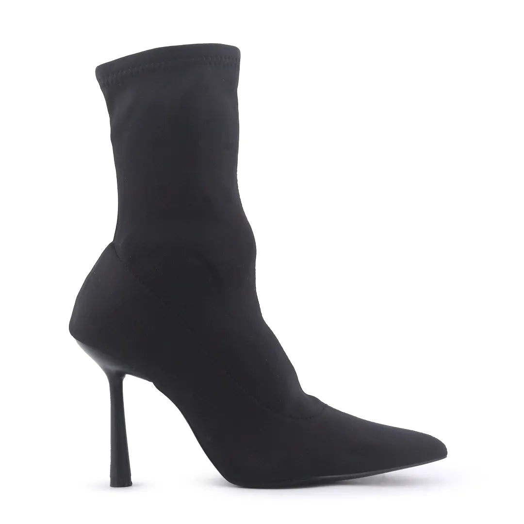 Zara Zipper Textile Ankle Boot