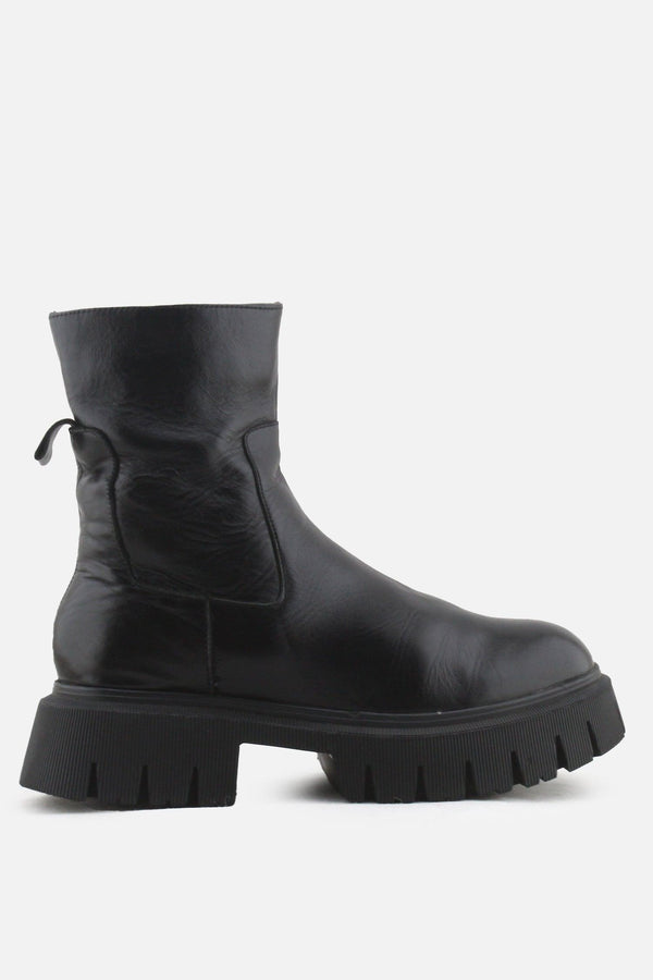 Zara Zipper Block Ankle Boots | 100% Authentic Leather