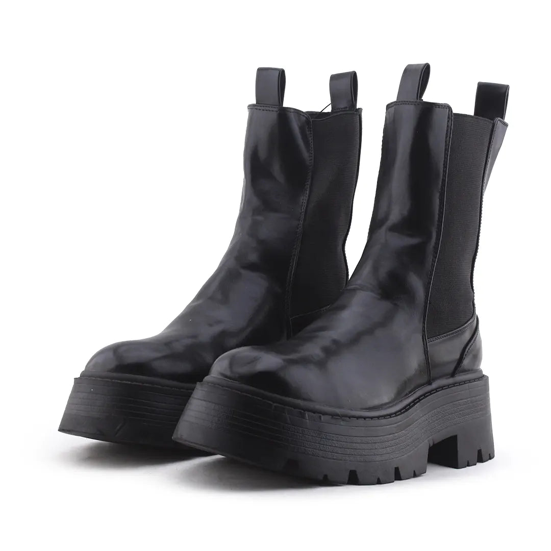 Pull & Bear Stretchable Ankle Boot | 100% Authentic Leather