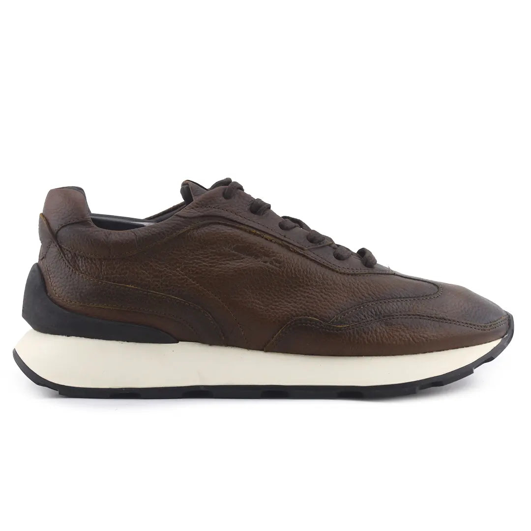 Massimo Dutti Lace Up Leather Men's Sneakers