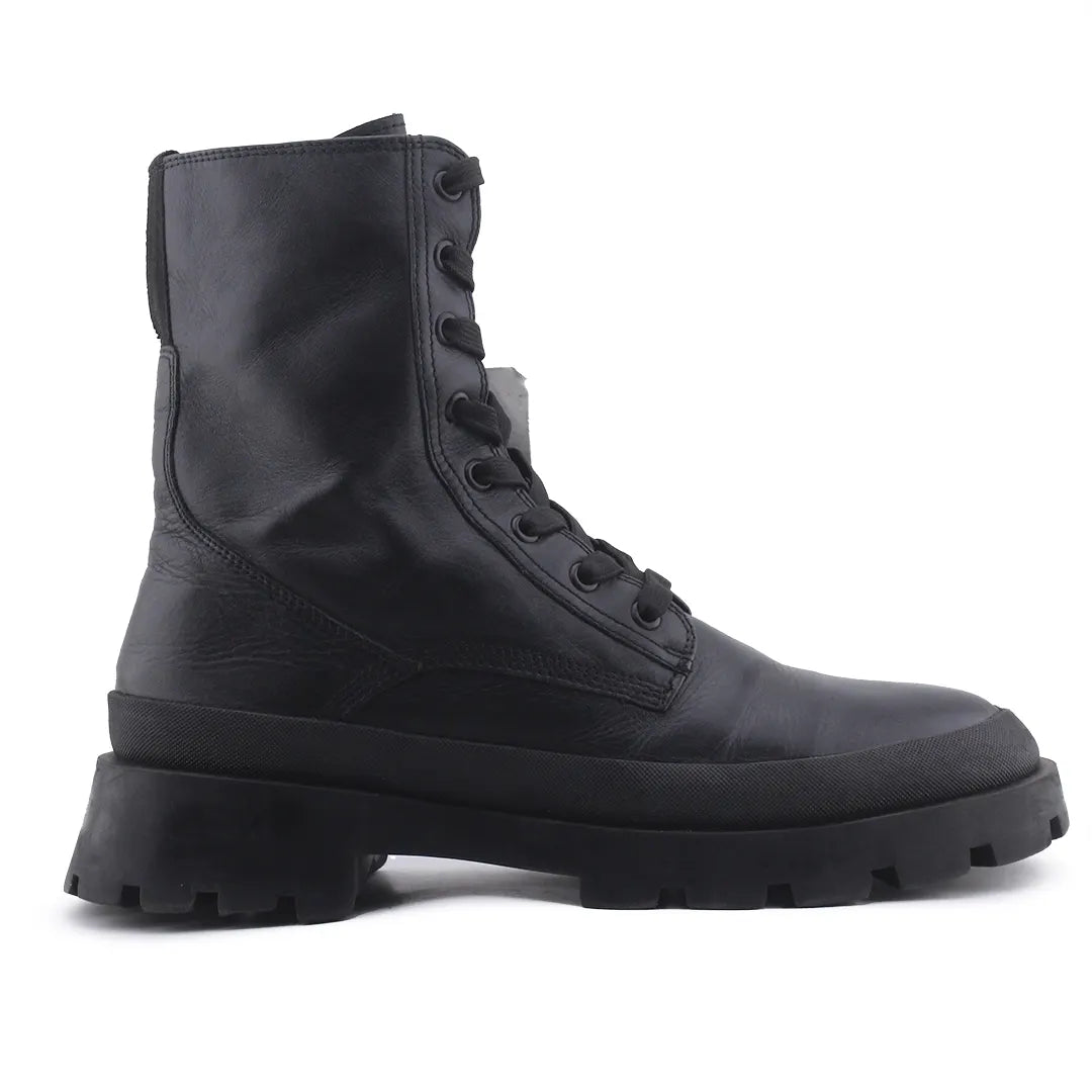 Zara Zipper Lace Up Ankle Boot | 100% Authentic Leather