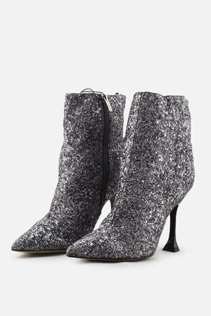 Marc Fisher Zipper Spool Heels Ankle Boots | Textile - sundaybazar