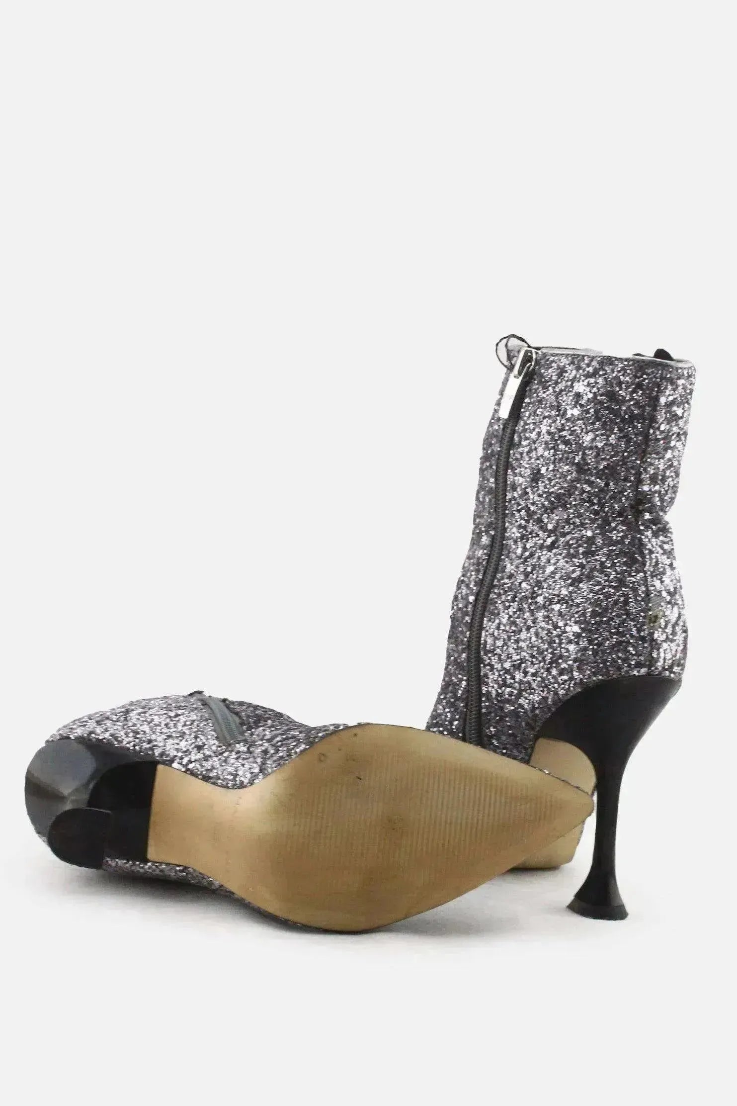 Marc Fisher Zipper Spool Heels Ankle Boots | Textile - sundaybazar