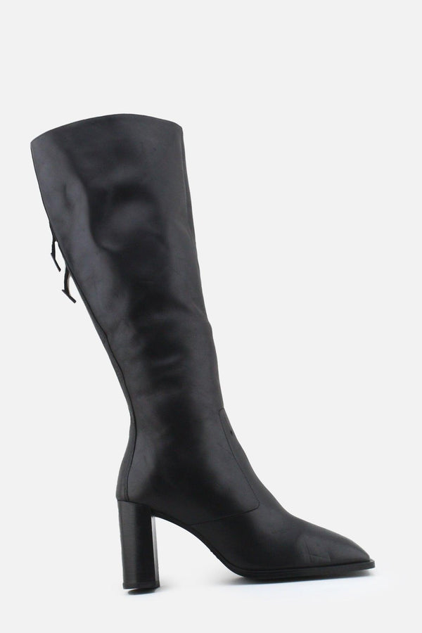 Zara Zipper Block Knee High Boots | 100% Authetic Leather