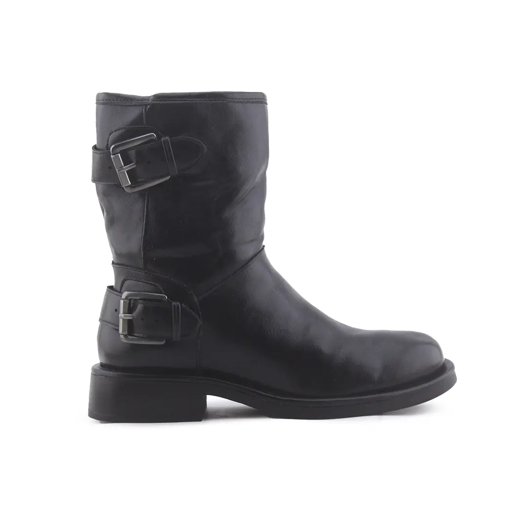 Zara Buckle Strap Chelsea Ankle Boot | 100% Authentic Leather