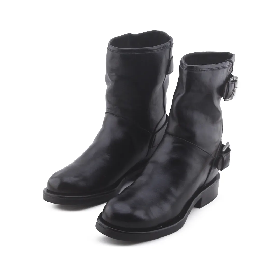 Zara Buckle Strap Chelsea Ankle Boot | 100% Authentic Leather